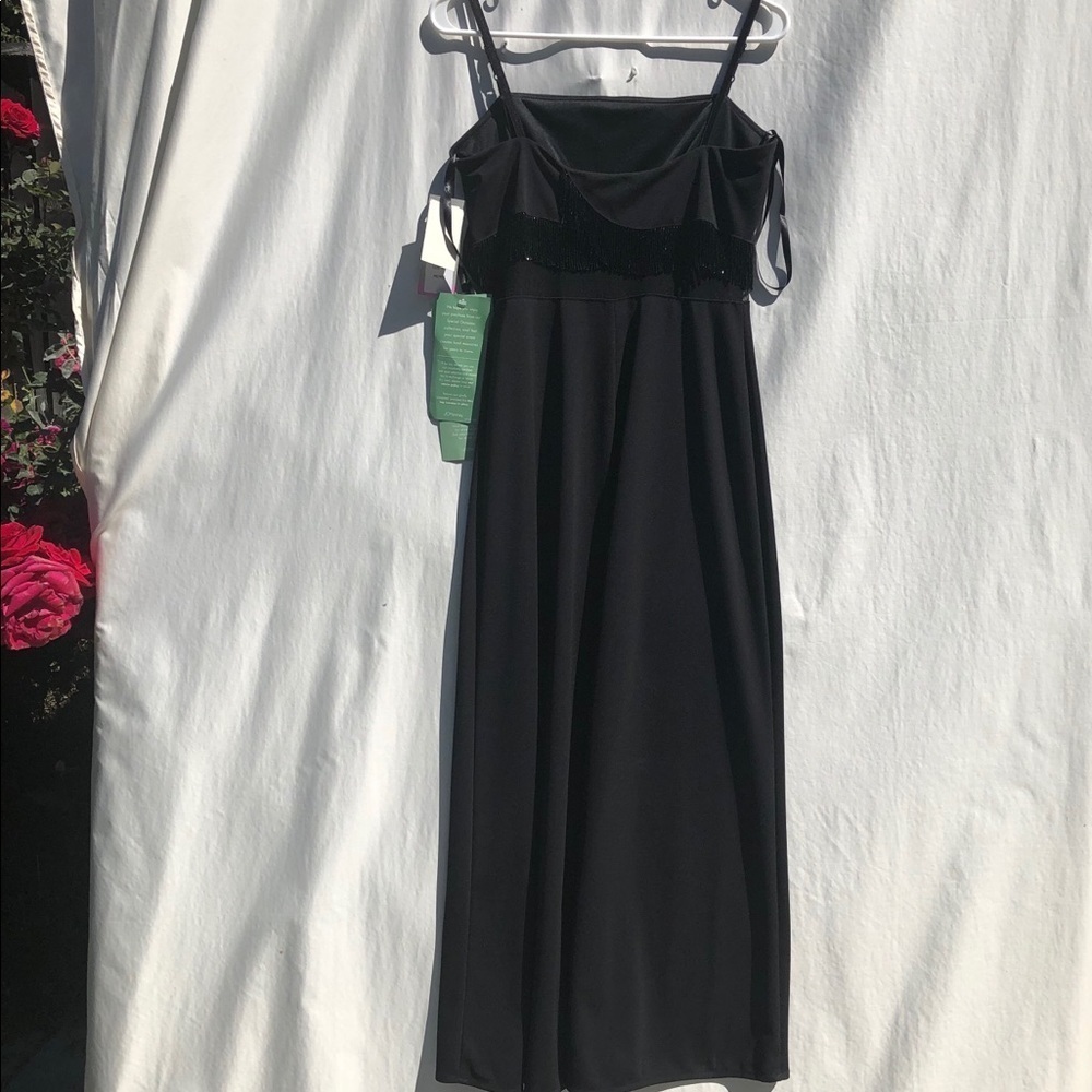 Black Maxi evening dress with black bids 8 P. - Picture 10 of 11